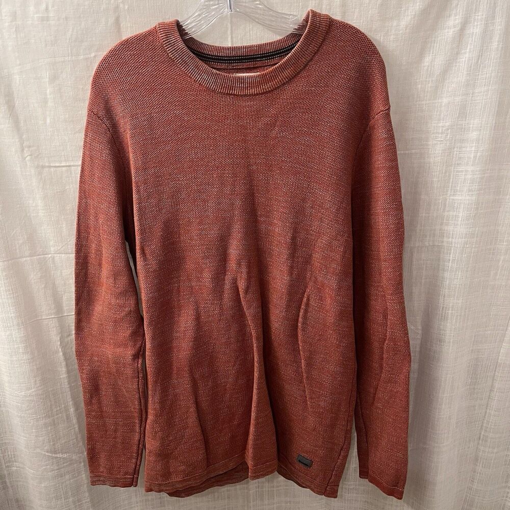 EUC Garcia Orange/Gray Long Sleeve Sweater Size XLarge